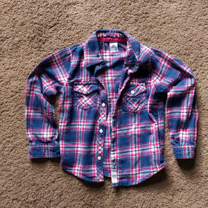 Carter's Girl Plaid Flannel 4T